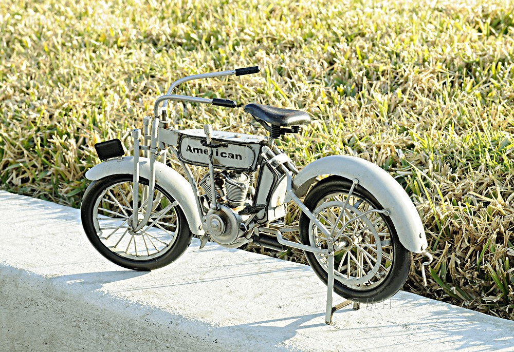 c1911 Harley-Davidson V-Twin Motorcycle Model Sculpture By Homeroots | Sculptures | Modishstore - 6
