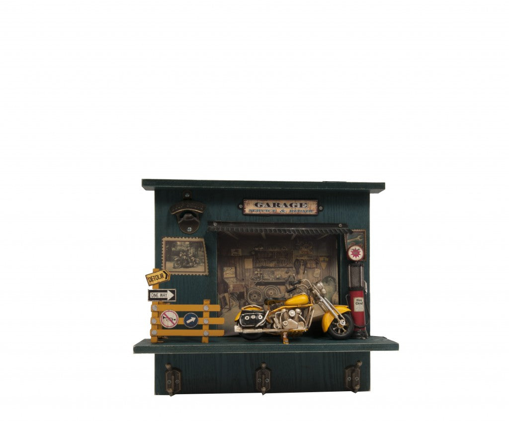 Vintage Harley Garage Key Organizer By Homeroots | Sculptures | Modishstore - 7