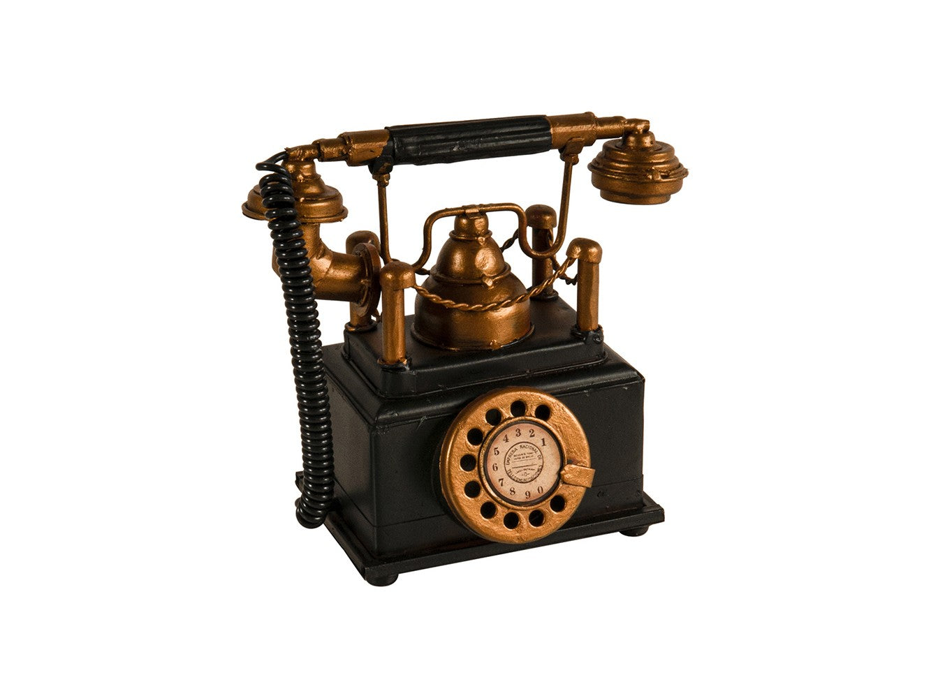 Vintage Telephone Coin Bank By Homeroots | Sculptures | Modishstore - 9