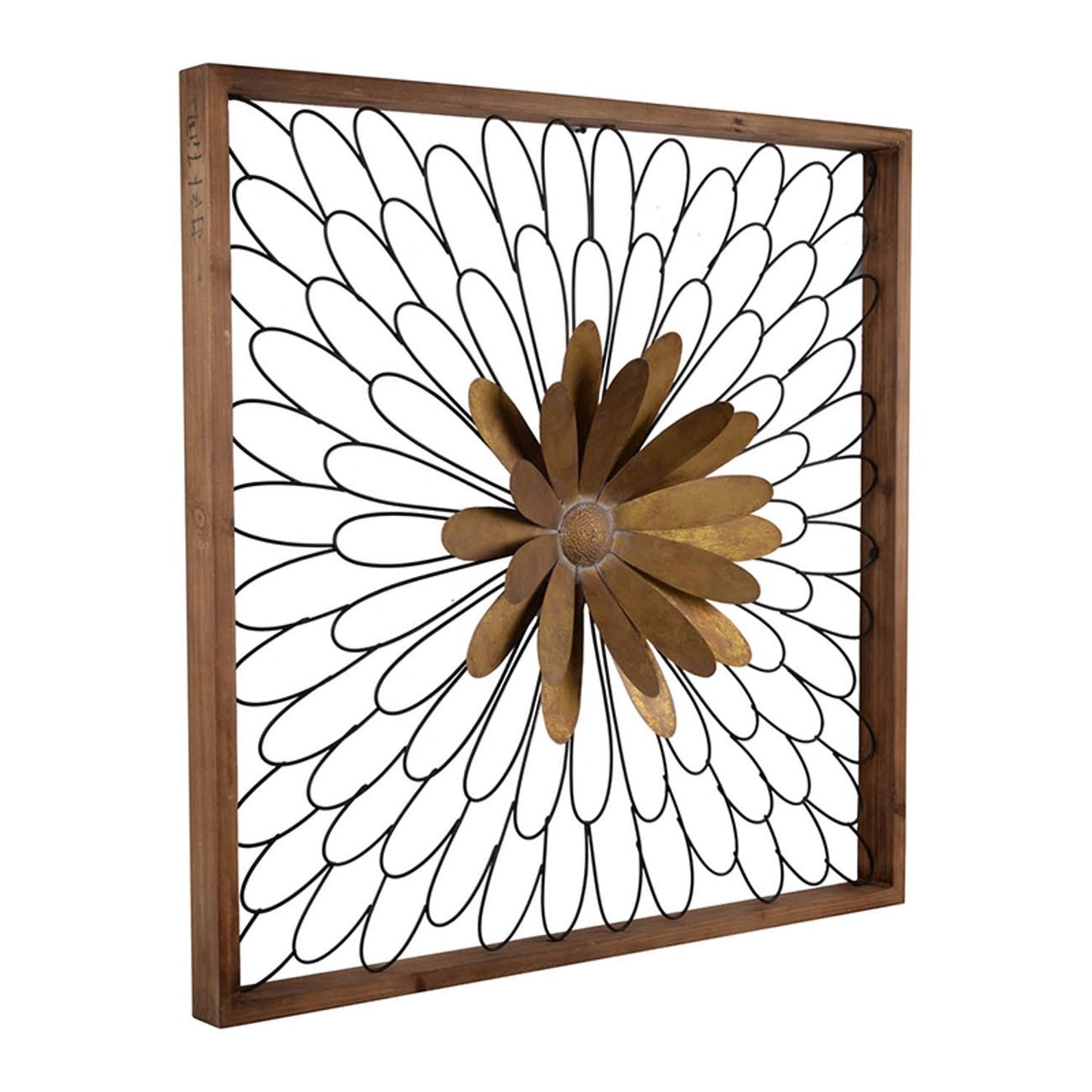 Rustic Black and Bronze 3D Floral Bloom Wall Art By Homeroots | Wall Decor | Modishstore - 2