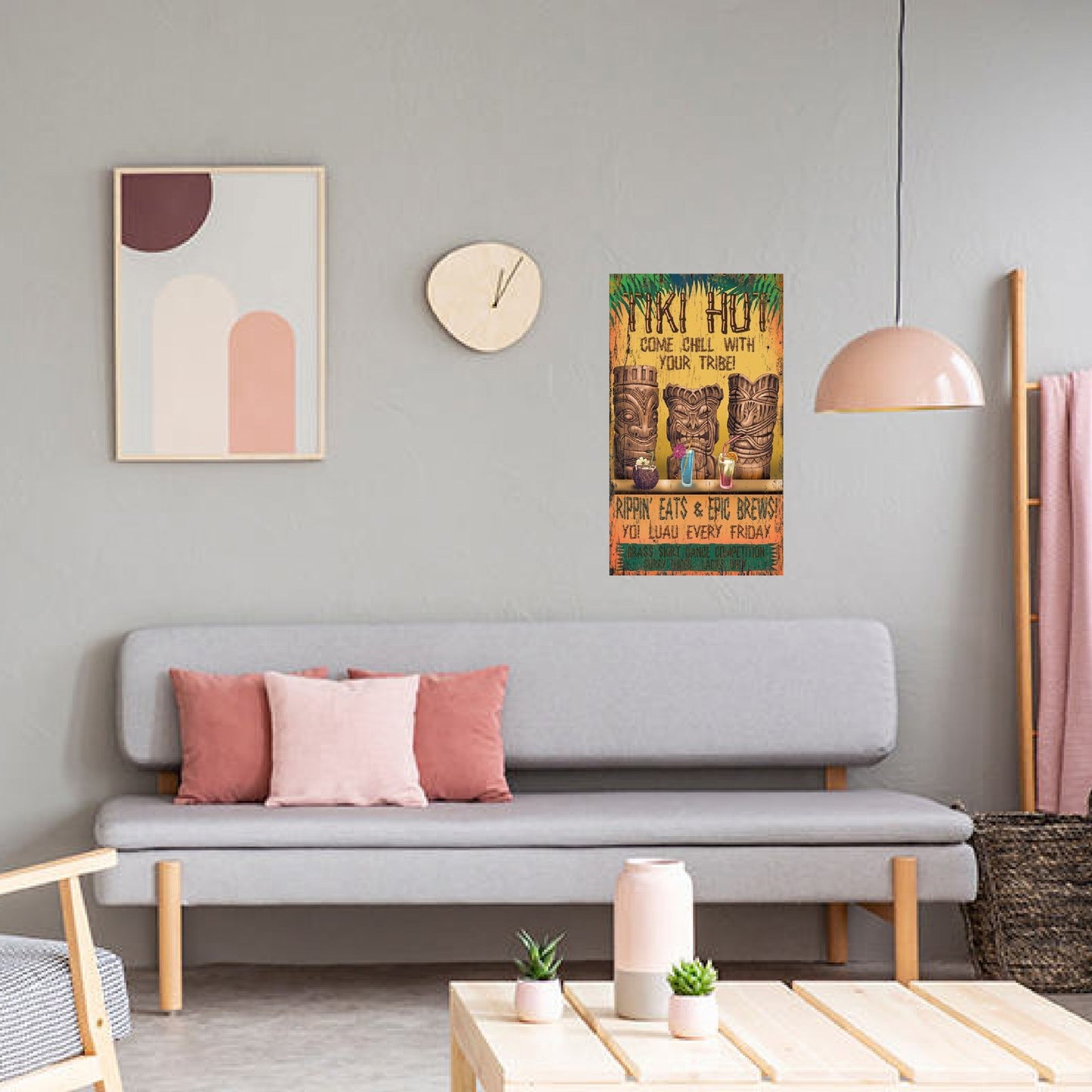 Wood Tiki Bar Wall Décor By Homeroots | Wall Decor | Modishstore - 2