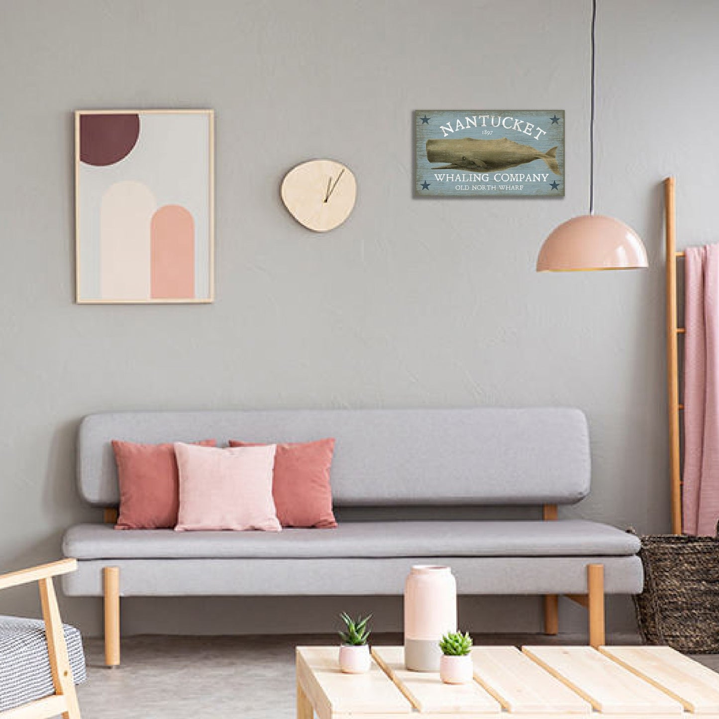 c1897 Grey Whale Large Wall Decor By Homeroots | Wall Decor | Modishstore - 2