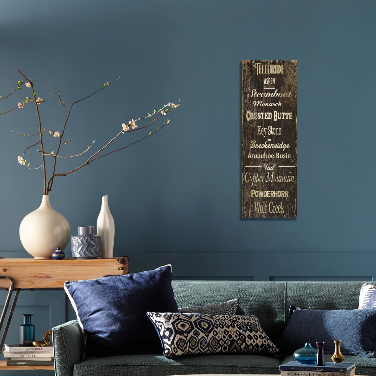 Popular Ski Resorts XL Wall Décor By Homeroots | Wall Decor | Modishstore - 3
