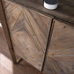 Mod Natural And Gold Reclaimed Wood Accent Cabinet By Homeroots | Cabinets | Modishstore - 2
