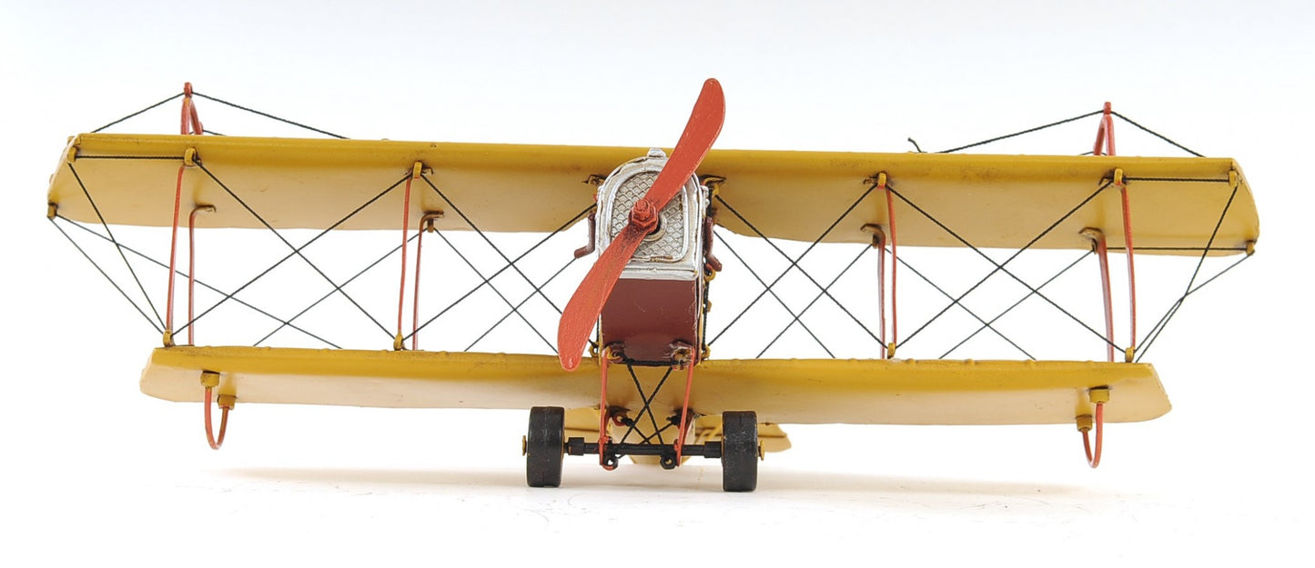 c1918 Yellow Curtiss Biplane Model Sculpture By Homeroots | Sculptures | Modishstore - 6