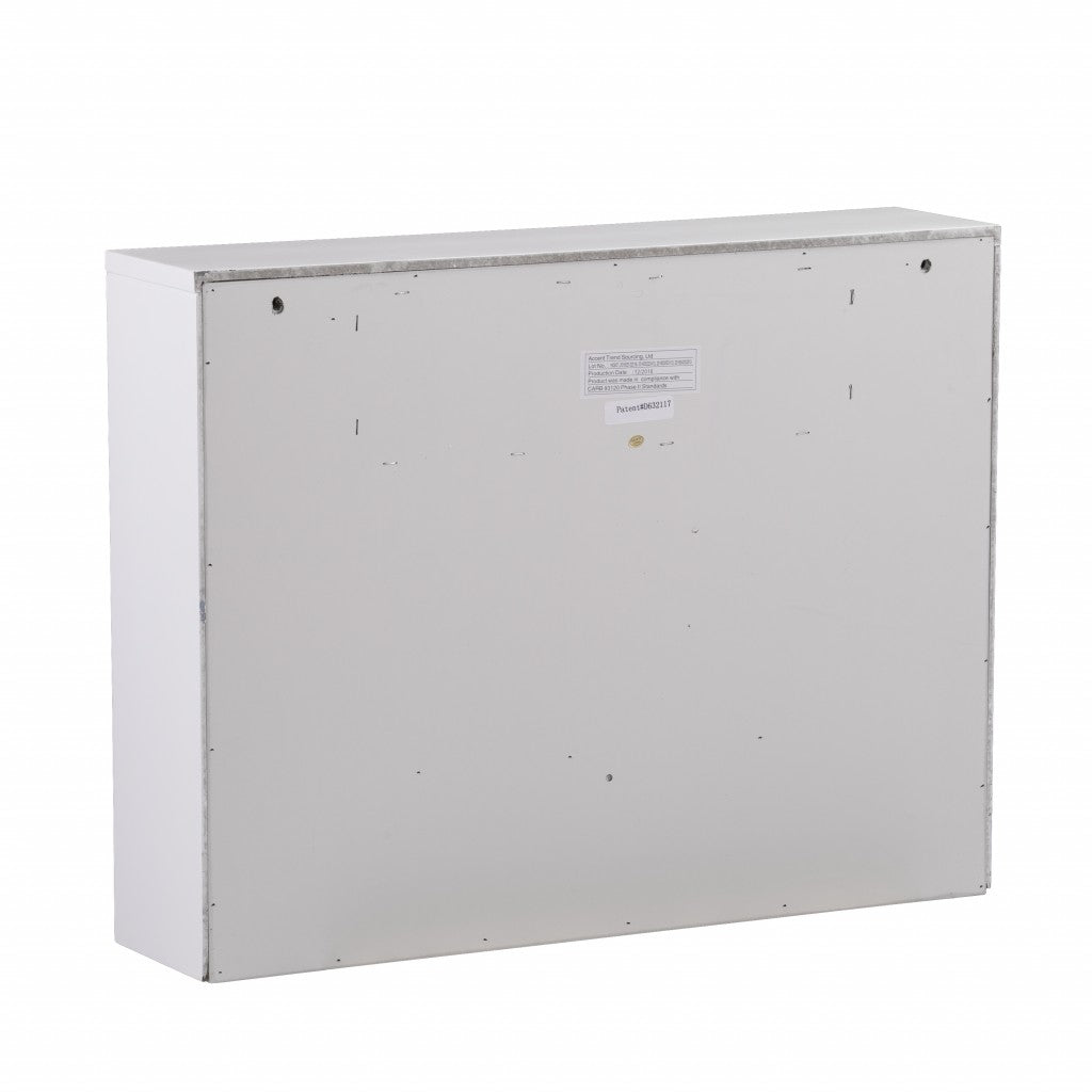 White Wall Mount Folding Desk By Homeroots | Desks | Modishstore - 9