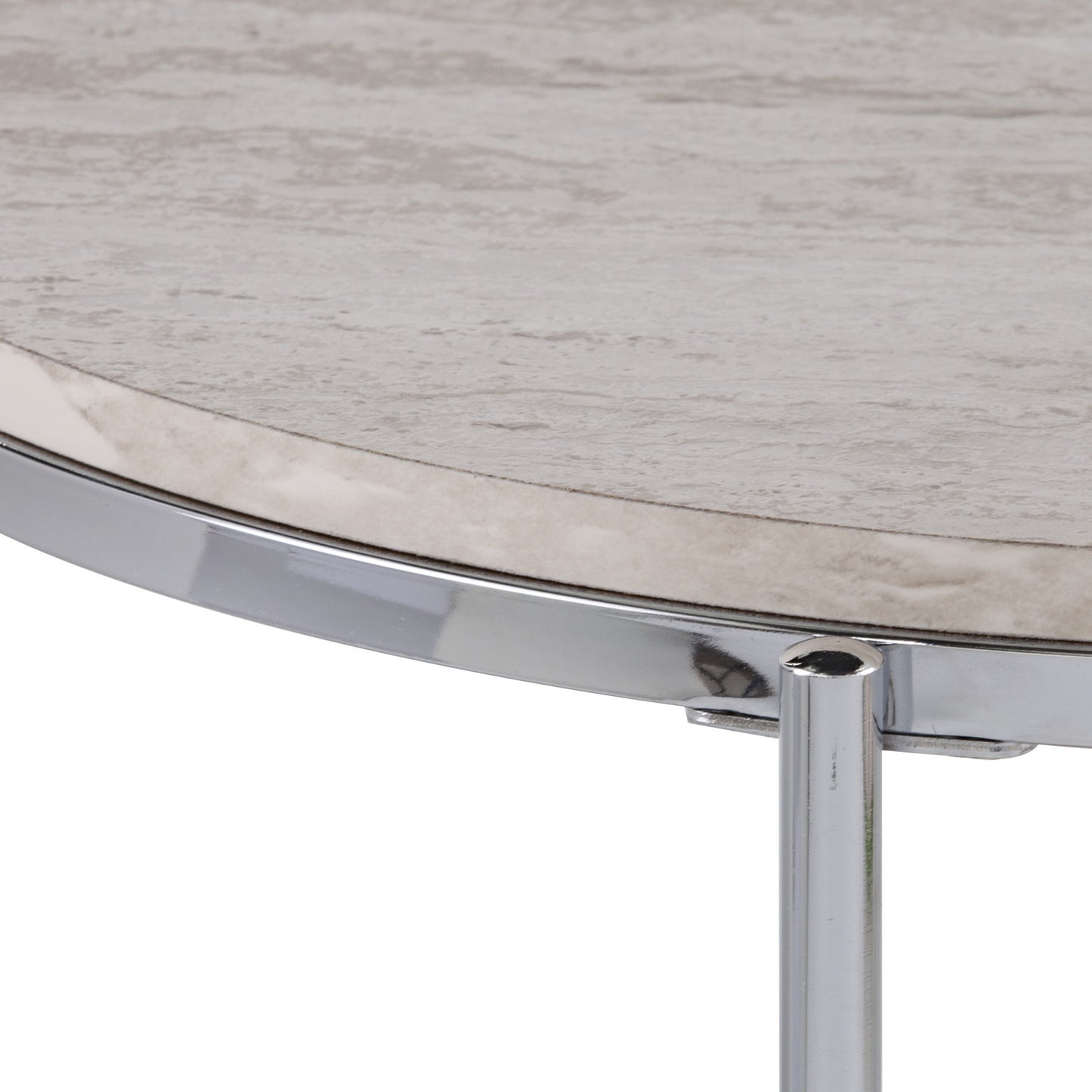 24" Chrome Manufactured Wood And Iron Rectangular End Table With Shelf By Homeroots | End Tables | Modishstore - 9