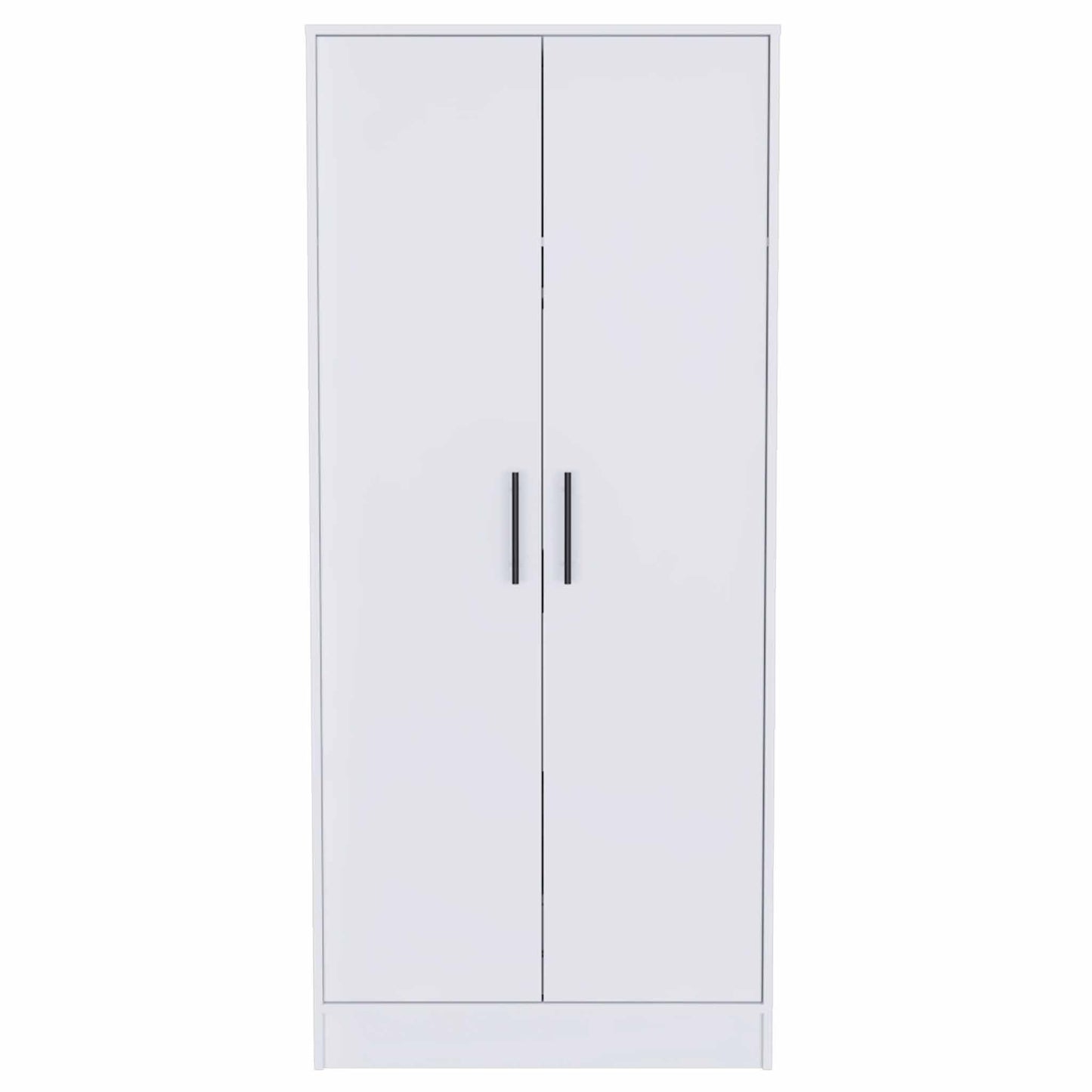 71" White Tall Two Door Closet By Homeroots | Armoires & Wardrobes | Modishstore - 2