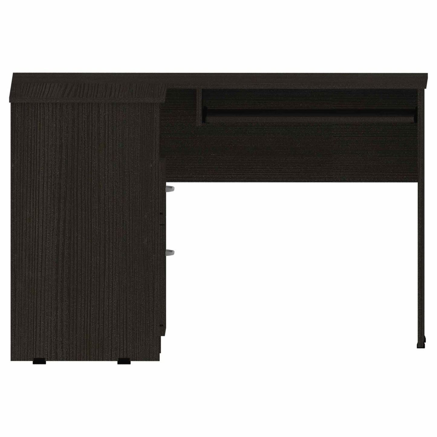 Thorpe Black L Shaped Computer Desk By Homeroots | Desks | Modishstore - 5