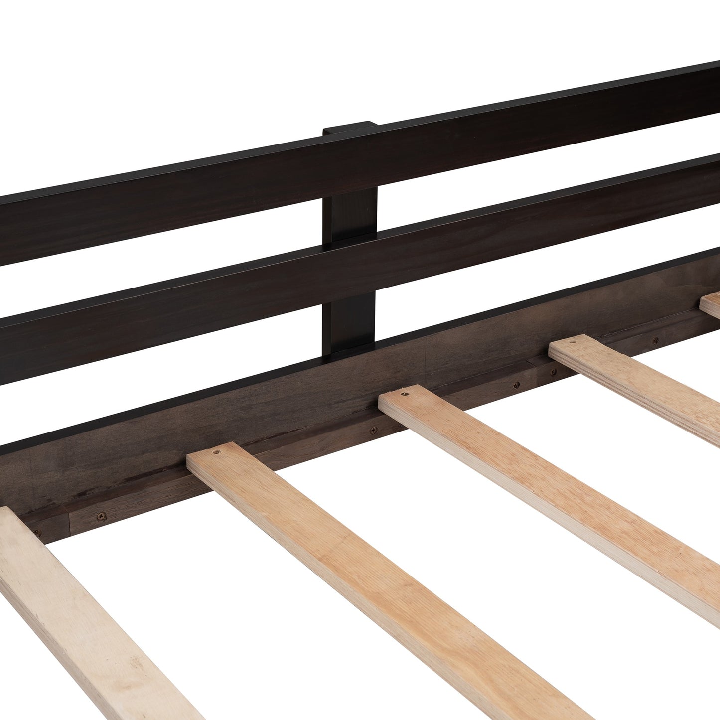 Brown Twin Size Slide House Loft Bed By Homeroots | Beds | Modishstore - 9