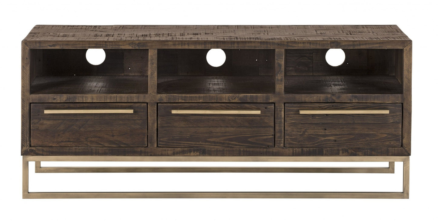 Contemporary Industrial Style TV Console By Homeroots