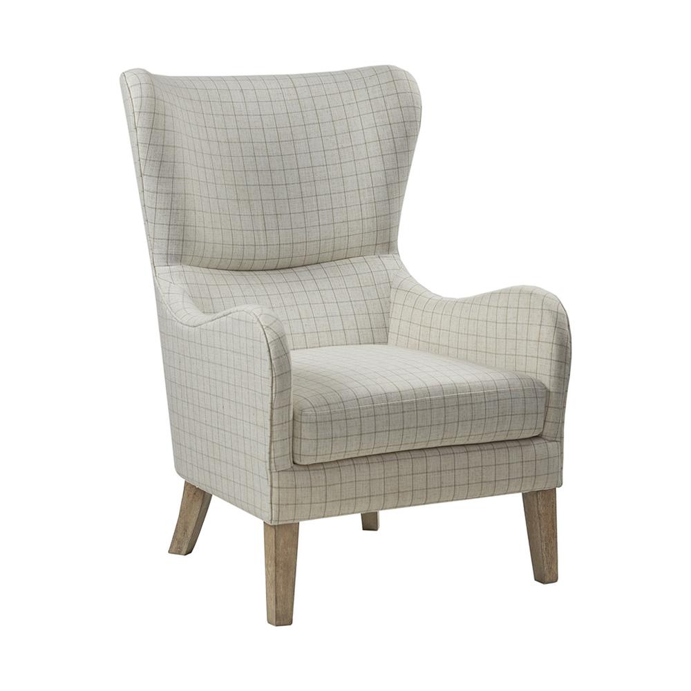 Arianna Swoop Wing Chair By Madison Park | Accent Chairs |  Modishstore  - 2