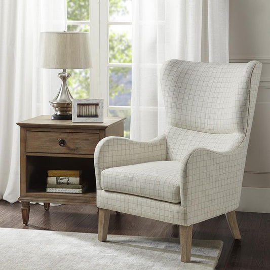Arianna Swoop Wing Chair By Madison Park | Accent Chairs |  Modishstore 