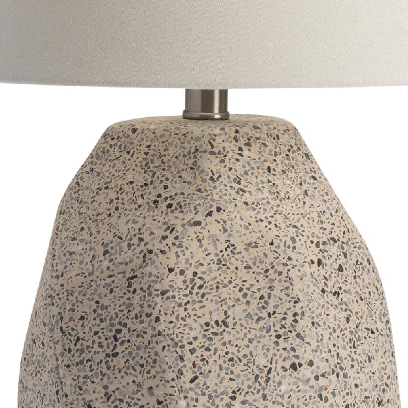 Crestview Collection 23"H White/Cream Terrazzo Table Lamp | Modishstore - 3