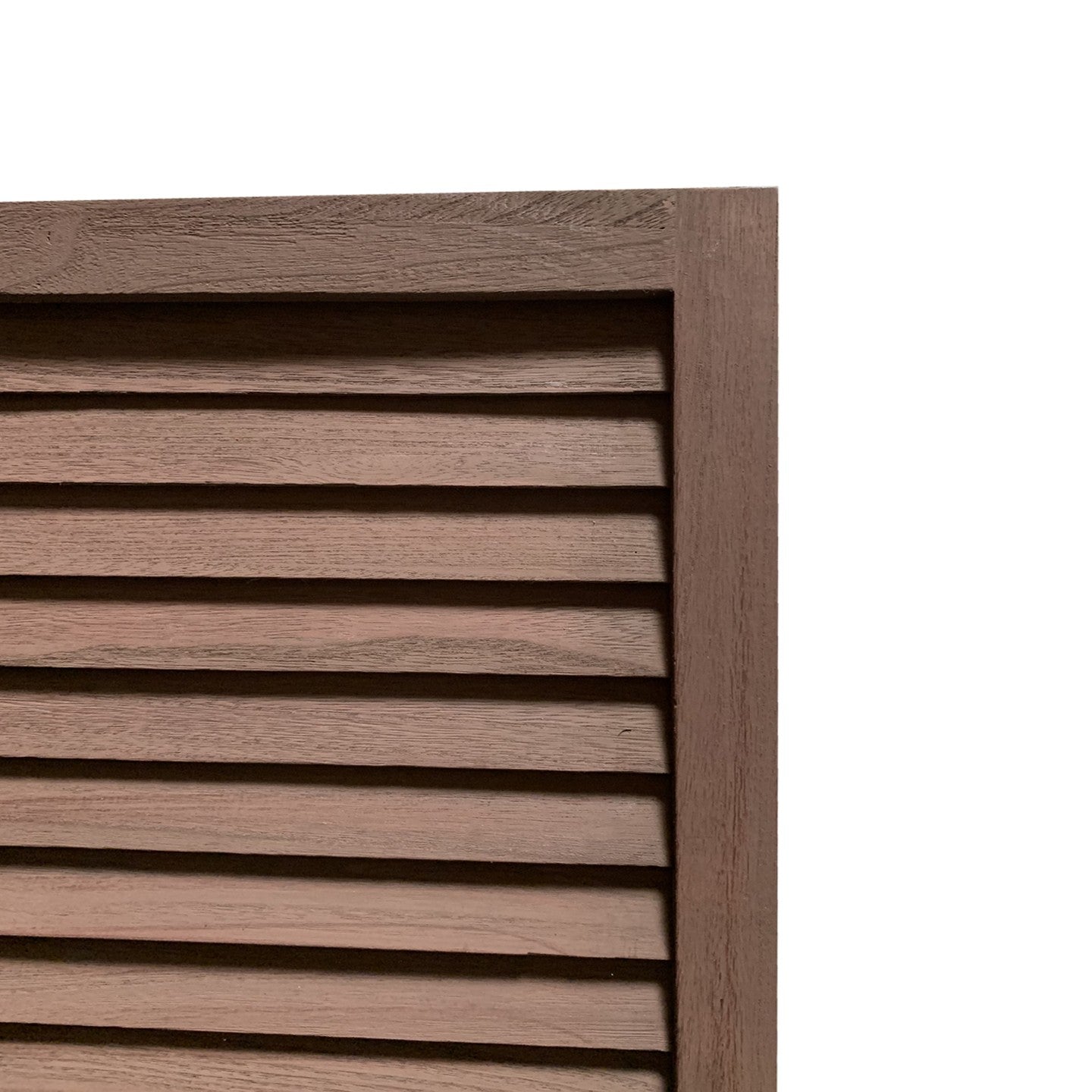 Stylish Three Panel Washed Brown Shutter Divider Screen By Homeroots | Room Dividers | Modishstore - 5