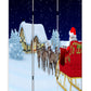 Festive Merry Christmas Three Panel Room Divider Screen By Homeroots | Room Dividers | Modishstore - 2