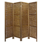 Brown Willow Four Panel Room Divider Screen By Homeroots | Room Dividers | Modishstore