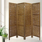Brown Willow Four Panel Room Divider Screen By Homeroots | Room Dividers | Modishstore - 2