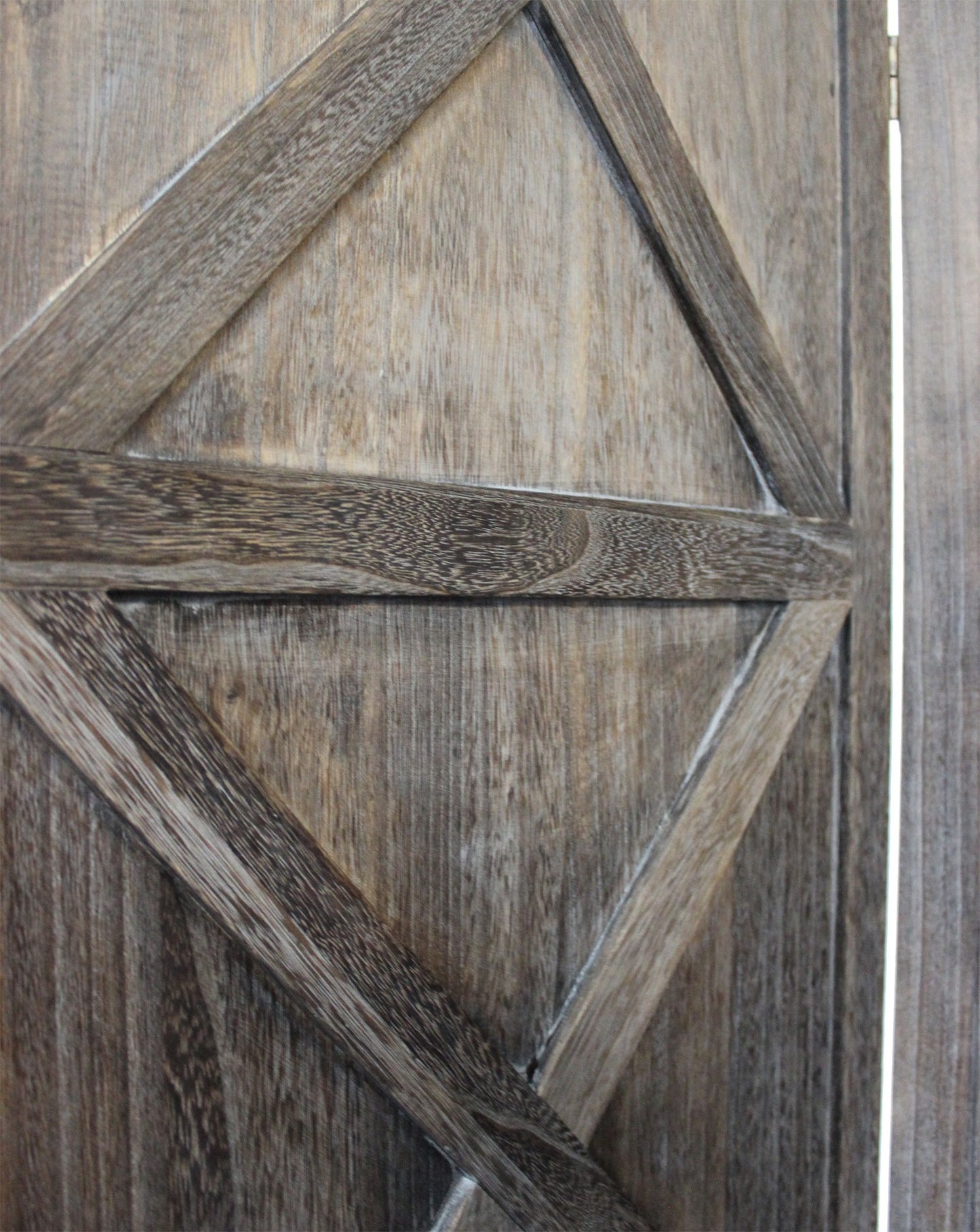 Modern Farmhouse Rustic Four Panel Room Divider Screen By Homeroots | Room Dividers | Modishstore - 7