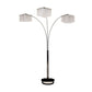 Floor Lamp with Three Hanging Crystal Shades By Homeroots