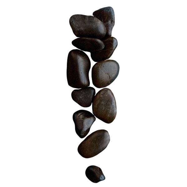 Rocks 1" black polished S/2 By Gold Leaf Design Group | Minerals and Stones | Modishstore - 3