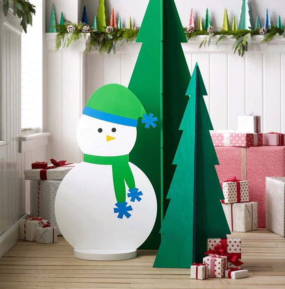 Roger the Snowman-XLarge by Texture Designideas | Ornaments | Modishstore