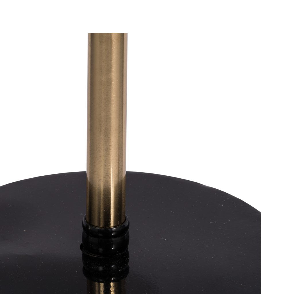 A&B Home Chic Gold and Black Round Side Table | Side Tables | Modishstore - 3