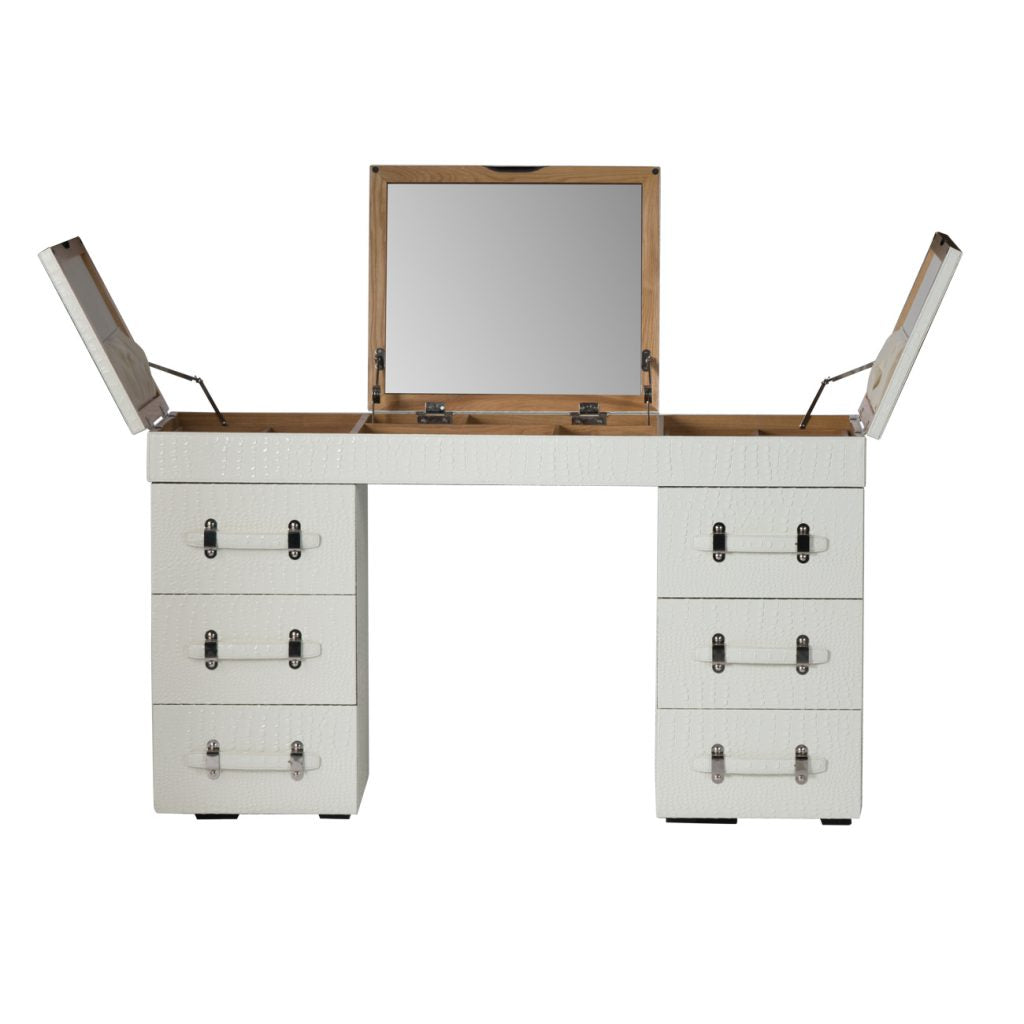 A&B Home White Dressing Table with Mobile Cabinet | Dressers | Modishstore - 5