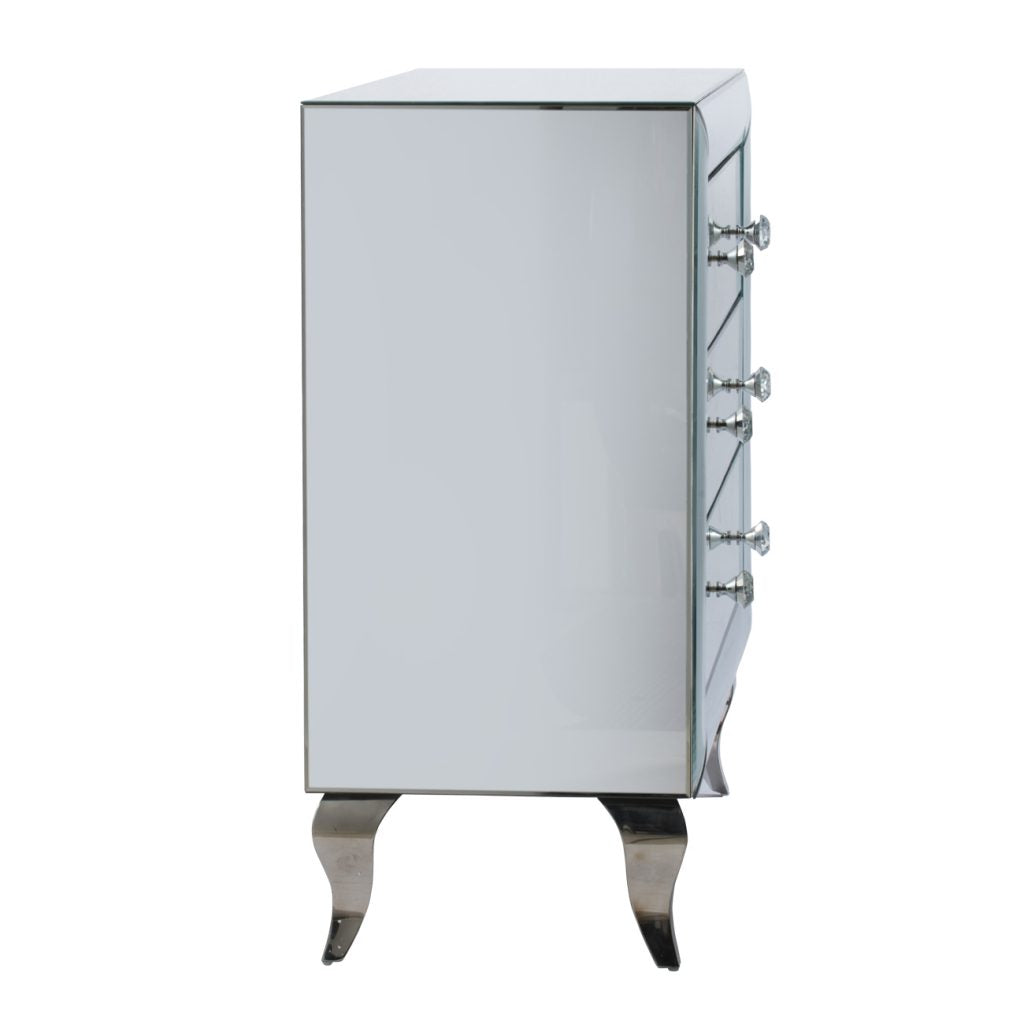 A&B Home Silver Curved Chest | Drawers | Modishstore - 9