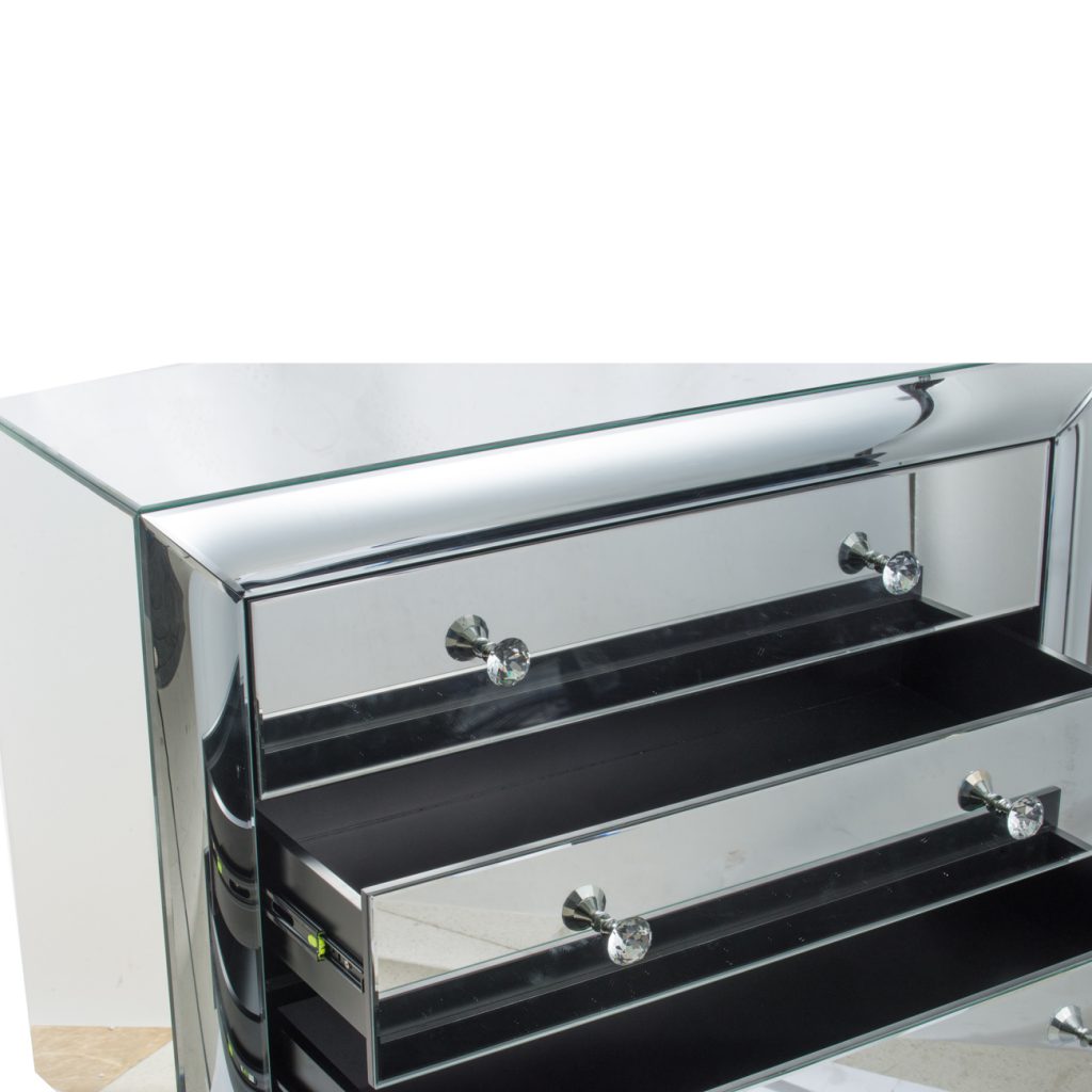 A&B Home Silver Curved Chest | Drawers | Modishstore - 4