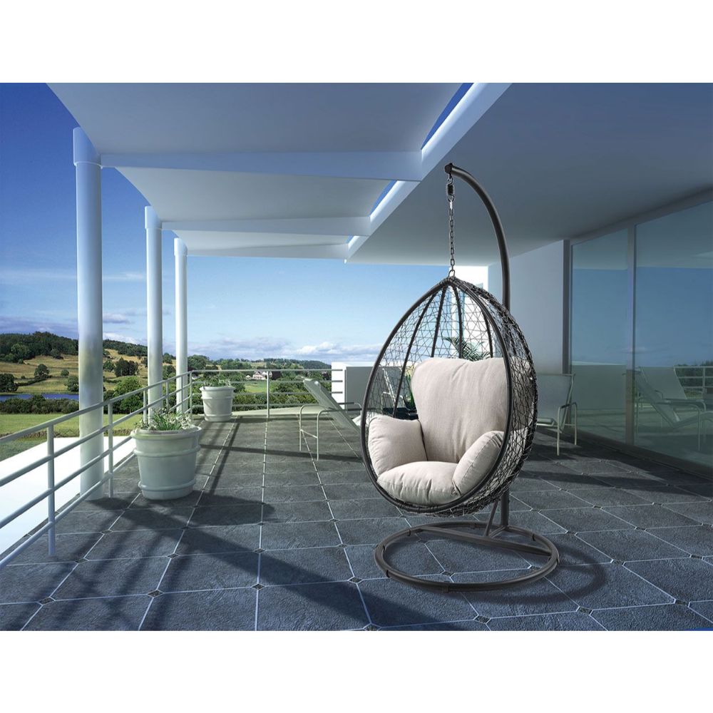 Simona Patio Swing Chair By Acme Furniture | Outdoor Porch Swings | Modishstore - 5