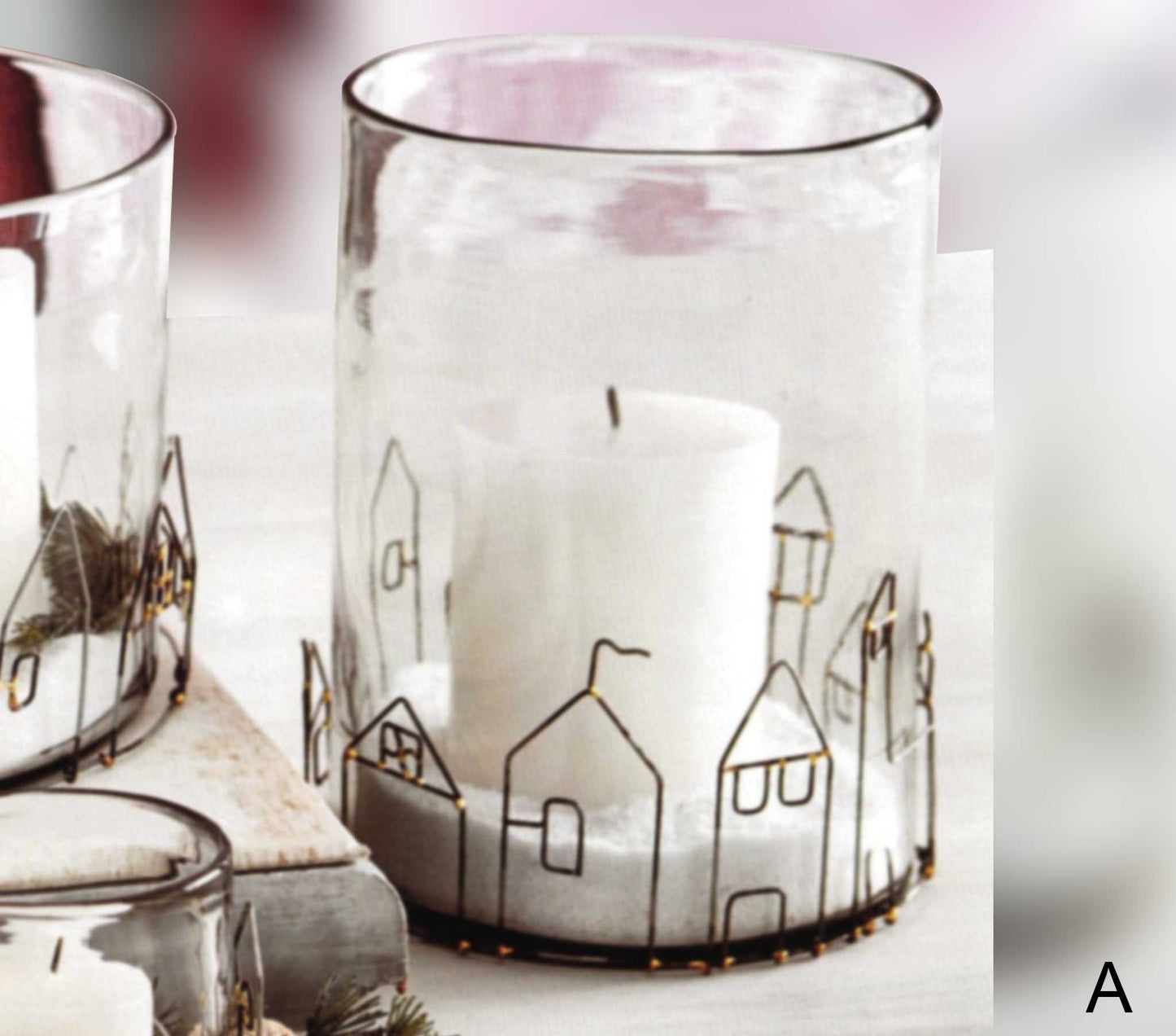 Roost Candlelit Village Hurricanes & Votive Holder-8