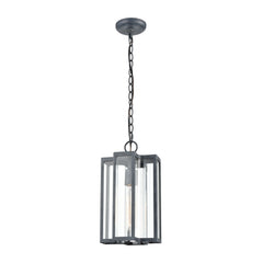 Bianca 1-Light Hanging in Aged Zinc with Clear ELK Lighting
