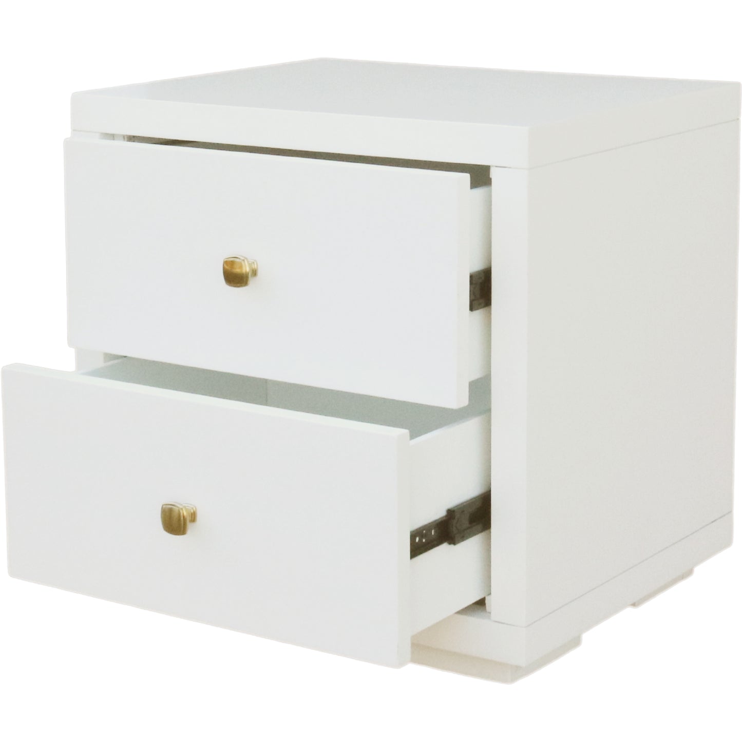 Moma White Wood Platform Twin Bed With Nightstand By Homeroots | Beds | Modishstore - 8