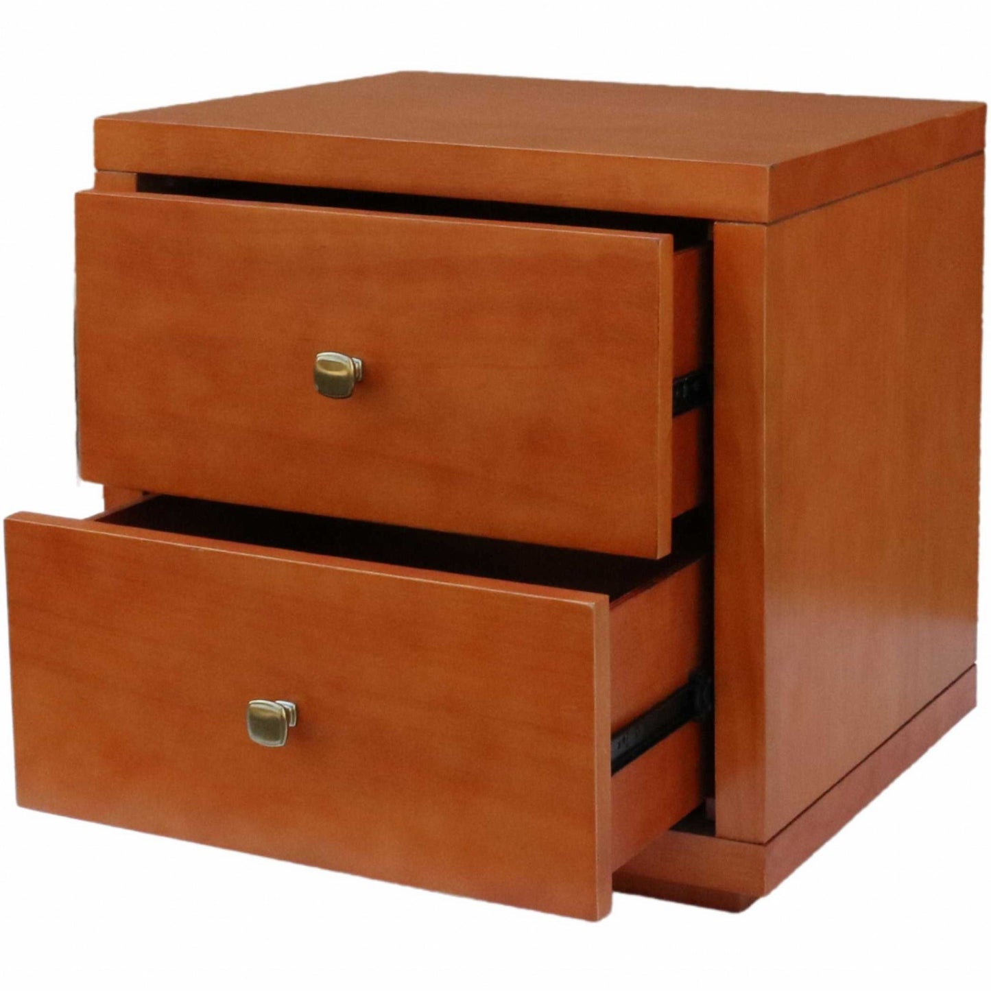 Moma Cherry Wood Platform King Bed With Two Nightstands By Homeroots | Beds | Modishstore - 8