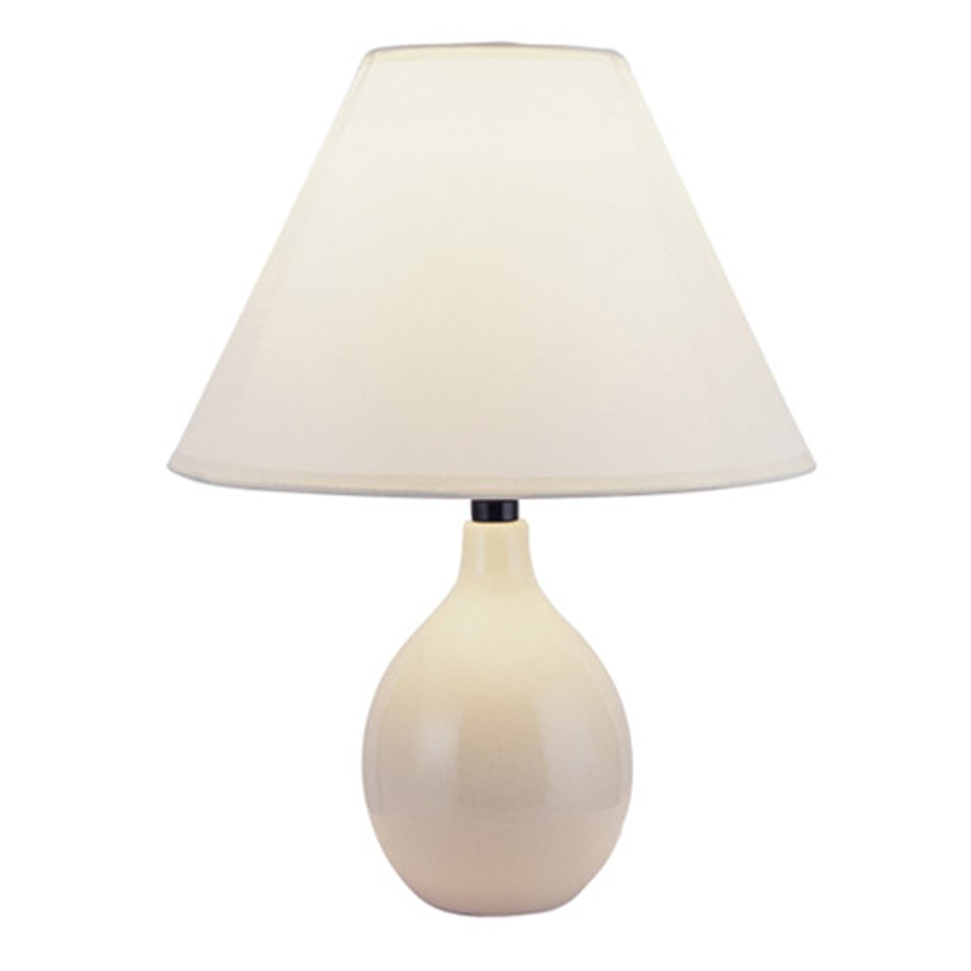 Contempo Bulb Beige Ceramic Table Lamp By Homeroots | Table Lamps | Modishstore - 2