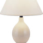 Contempo Bulb Beige Ceramic Table Lamp By Homeroots | Table Lamps | Modishstore - 3