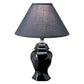 Black Urn Shaped Table Lamp | Table Lamps | Modishstore