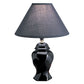 Black Urn Shaped Table Lamp | Table Lamps | Modishstore - 2