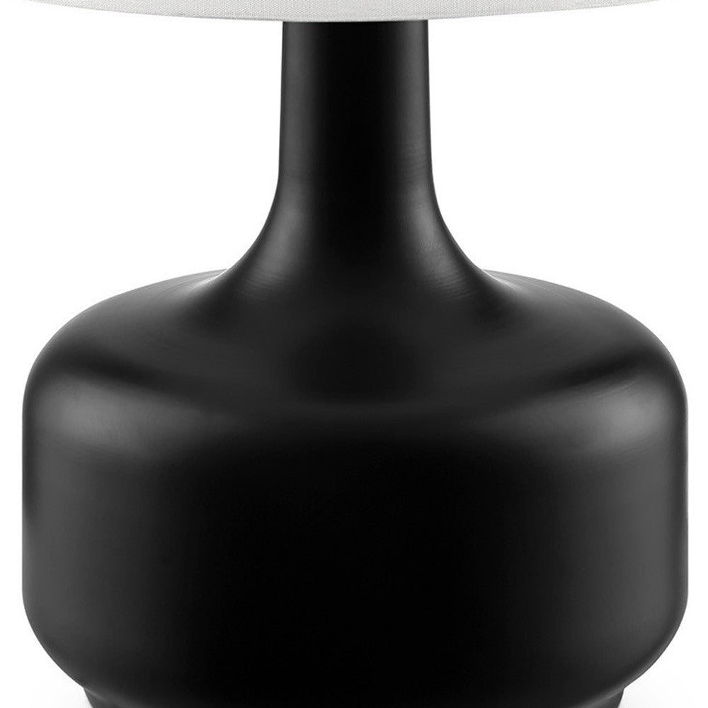 Modern Matte Black Table Lamp with Touch Switch By Homeroots | Table Lamps | Modishstore - 4