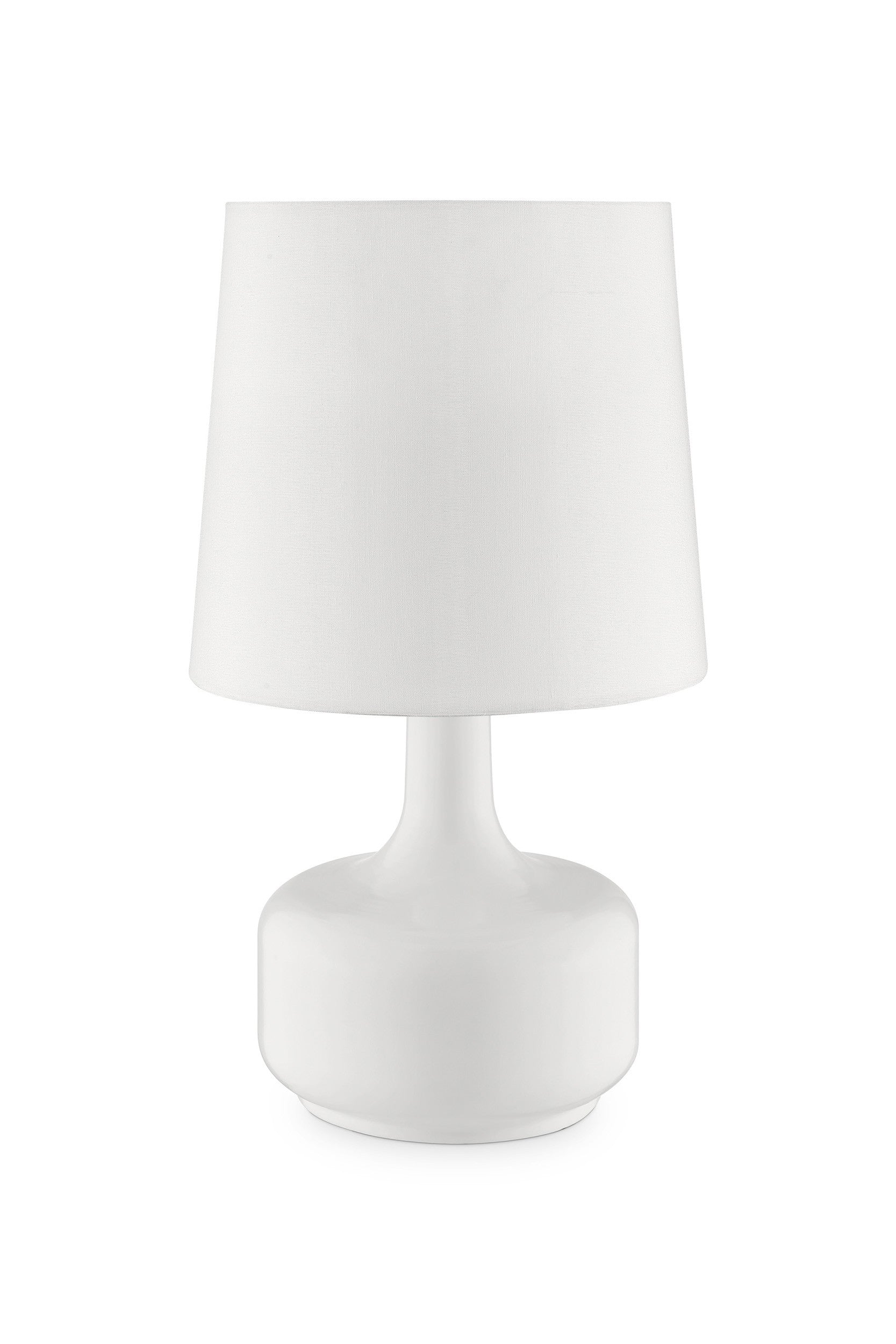 Modern Powder White Table Lamp with Touch Switch By Homeroots | Table Lamps | Modishstore