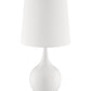 Minimalist White Table Lamp with Touch Switch By Homeroots | Table Lamps | Modishstore - 3