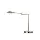 Minimalist Silver Metal Swing Arm Desk Lamp By Homeroots | Desk Lamps | Modishstore