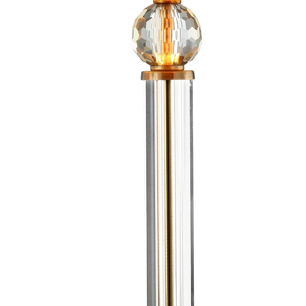 Gold Crystal Accent Desk Lamp By Homeroots | Table Lamps | Modishstore - 6