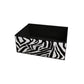 Zebra Black and White Rolling Six Drawer Tower Organizer By Homeroots | Shelves & Shelving Units | Modishstore - 2