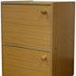 Standard Natural Double Door Verticle Book Shelf By Homeroots | Shelves & Shelving Units | Modishstore - 3
