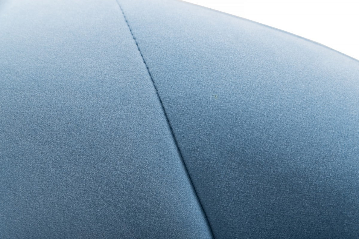 Blue Fabric Wrapped Dining Chair By Homeroots | Dining Chairs | Modishstore - 6