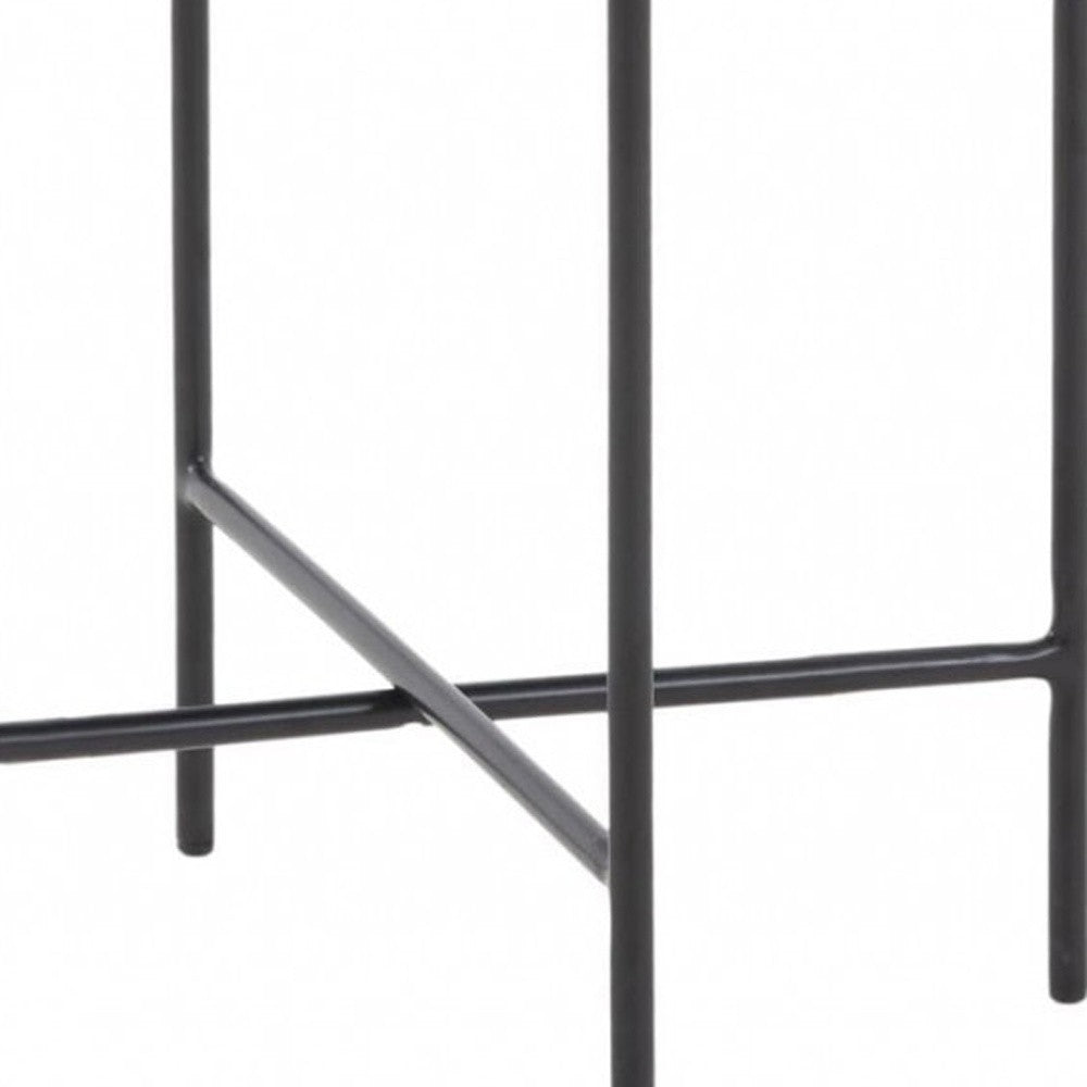 Modern Industrial Black Round Ceramic Side Table By Homeroots | End Tables | Modishstore - 3