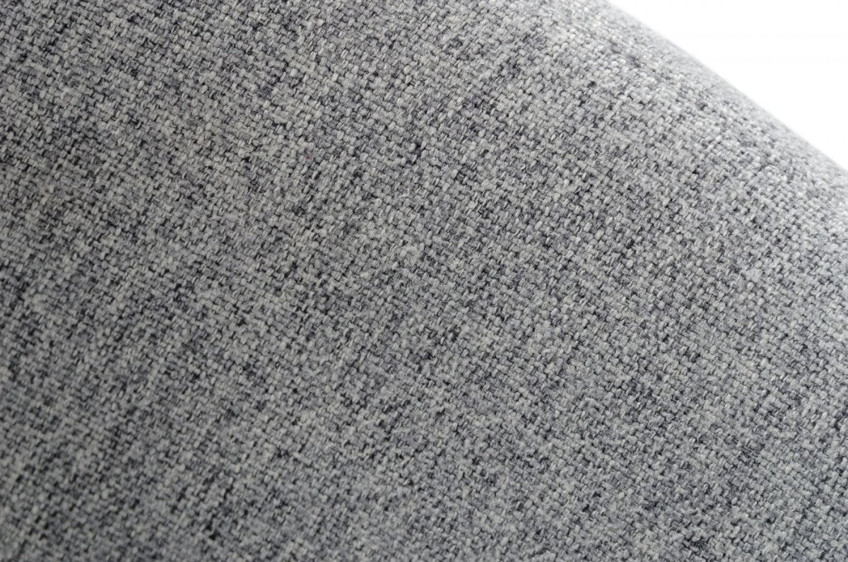 28" Modern Grey Linen Fabric Chunky Wingback Chair By Homeroots | Accent Chairs | Modishstore - 5