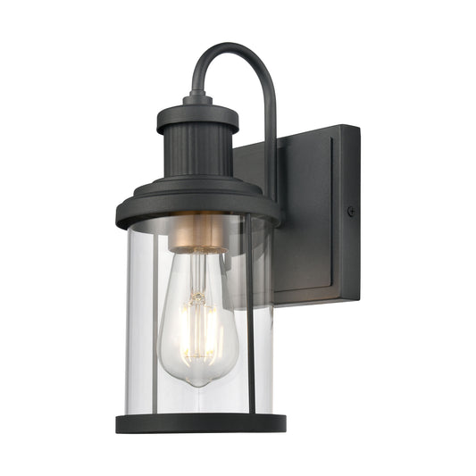 Millburn 1-Light vanity light in Matte Black / Burnished Brass ELK Lighting | Vanity Light | Modishstore